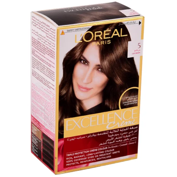 L'OREAL EXCELLENCE 5 CHÂTAIN CLAIR KIT COMPLET