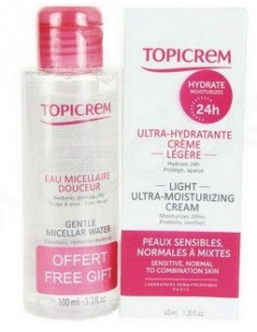 ULTRA-HYDRATANTE CRÈME LEGERE 40ML+EAU MICELLAIRE 100ML-TOPICREM
