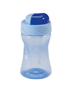 Tasse avec paille bleu 300ml -baby nova