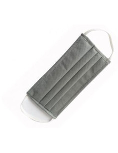 Lot de 5 Bavette de Protection Lavable -gris