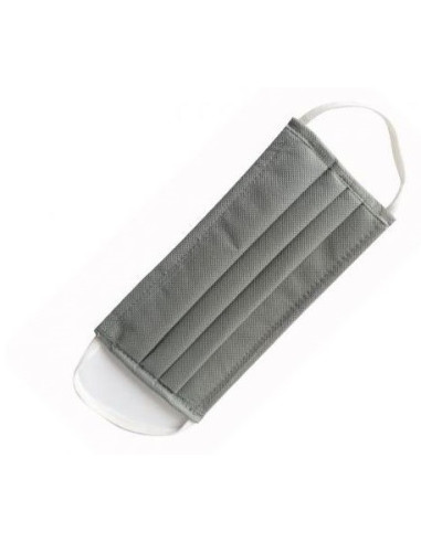 Lot de 5 Bavette de Protection Lavable -gris