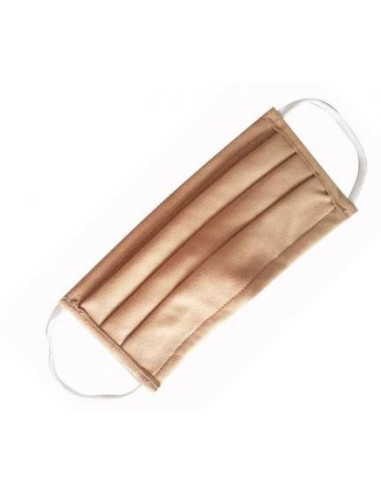 Lot de 5 Bavette de Protection Lavable -biege