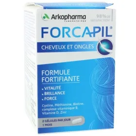 Forcapil cheveux et ongles formule fortifiante 60gélules -arkopharma