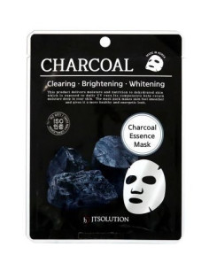 Charcoal Essence Mask - Défrichement, éclaircissant et blanchiment