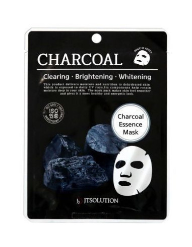 Charcoal Essence Mask - Défrichement, éclaircissant et blanchiment