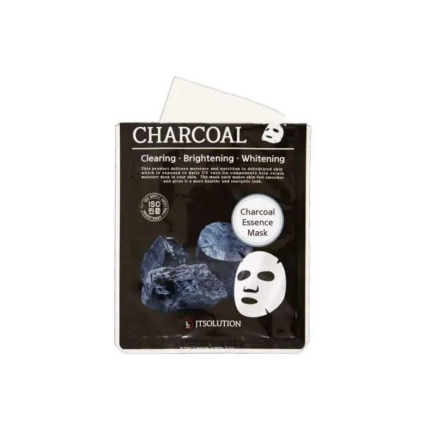 Charcoal Essence Mask - Défrichement, éclaircissant et blanchiment
