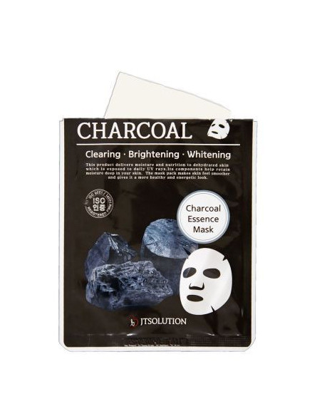 Charcoal Essence Mask - Défrichement, éclaircissant et blanchiment