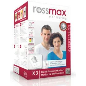 TENSIOMÈTRE AUTOMATIQUE X3 GRAND ÉCRAN LCD PILES INCLUSES-ROSSMAX