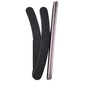 Lot de 2 limes pour ongles noir tout droit grain 100-100