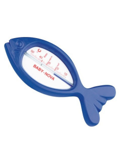 THERMOMÈTRE DE BAIN DE POISSON BLEU/BLANC-BABYNOVA