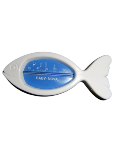 THERMOMÈTRE DE BAIN DE POISSON BLANC/BLEU-BABYNOVA