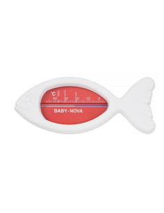 THERMOMÈTRE DE BAIN DE POISSON BLANC ET ROUGE-BABYNOVA