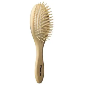Brosse à cheveux pneumatique en bois avec picots en bois sans têtes 703 ovale-vitabrosse