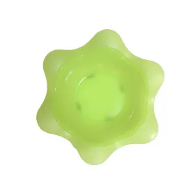 Assiette creuse en forme de fleur vert 6 mois-baby nova
