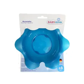 Assiette creuse en forme de fleur bleu 6 mois-baby nova