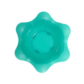 Assiette creuse en forme de fleur vert d'eau 6 mois-baby nova