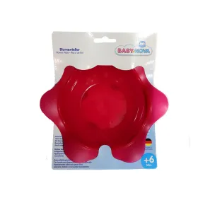 Assiette creuse en forme de fleur rose +6 mois - baby nova