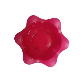 Assiette creuse en forme de fleur rose +6 mois - baby nova