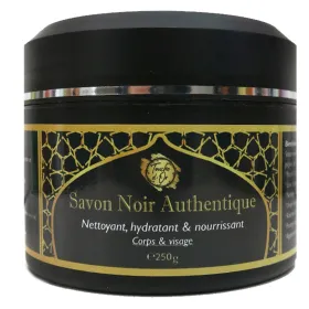 Savon noir illuminateur 100% naturel 250gr - touche d’or