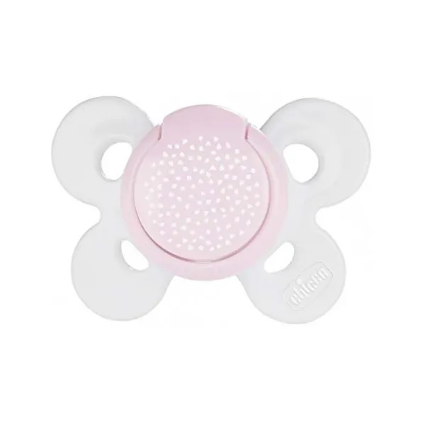 PHYSIO COMFORT SUCETTE EN SILICONE BLANC/ROSE 0-6 MOIS-CHICCO