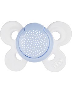 Sucette confort 0-6 mois blanc/bleu - chicco