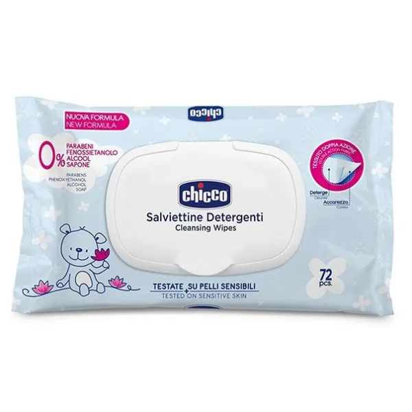LINGETTES BABY MOMENTS 72 PCS-CHICCO