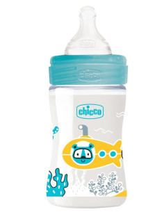 BIBERON BIEN-ÊTRE POLYPROPYLÈNE 0+MOIS 150ML BLEU-CHICCO