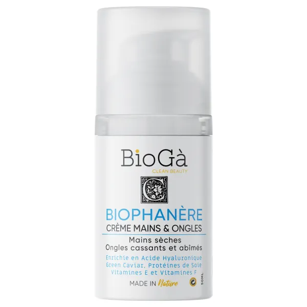 Biophanère crème mains & ongles mains sèches, ongles cassants 50ml -biogà