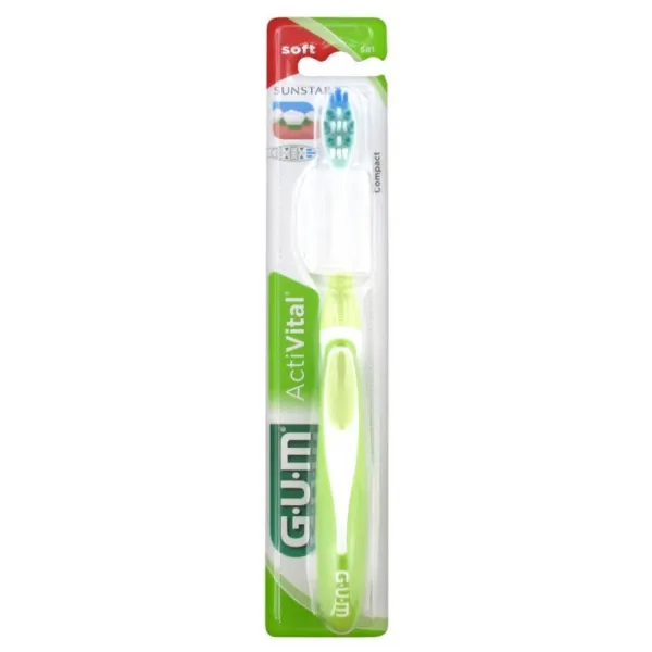 Brosse A Dents Activital Soft Compact 581 Vert Gum
