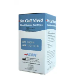 Bandelette Blood Glucose Test Strips b/25-on Call Vivid