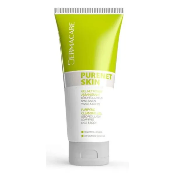 Dermacare Purenet Skin gel nettoyant assainissant,200ml