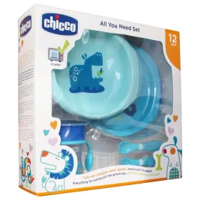 Coffret repas bébé bleu 12m+ - boy- chicco