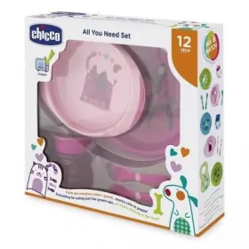 Coffret repas bébé rose 12m+ - girl - chicco