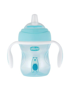 Tasse transition bec souple silicone 4m+ bleu - boy - chicco