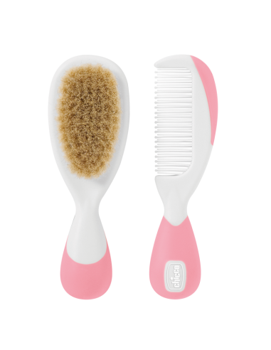 Brosse et peigne pour bébé rose | Chicco