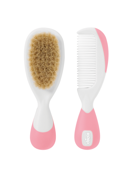 Brosse et peigne pour bébé rose | Chicco