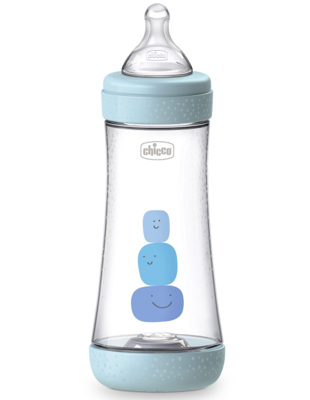 Perfect 5 biberon Intui-flow bleu 300 ml | Chicco