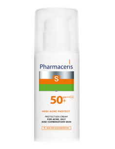 S medi acne protect spf50+ peaux à tendance acnéique, grasses 50ml -pharmaceris