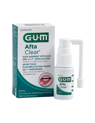 GUM AftaClear – Spray buccal pour aphtes, 15 ml | Cosmetique.tn