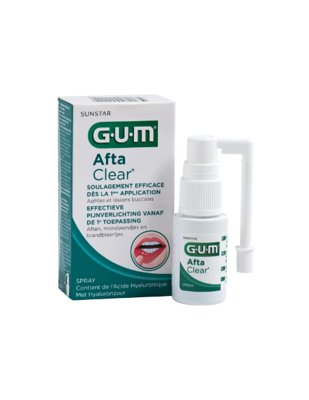 GUM AftaClear – Spray buccal pour aphtes, 15 ml | Cosmetique.tn
