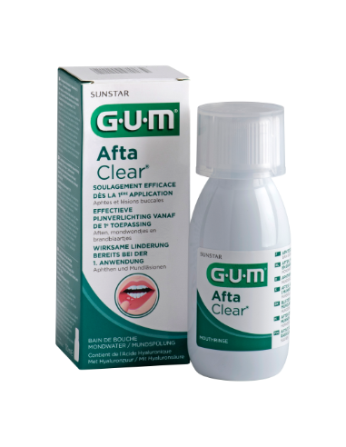 GUM AftaClear – Bain de bouche pour aphtes, 120 ml | Cosmetique.tn