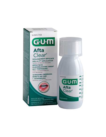 GUM AftaClear – Bain de bouche pour aphtes, 120 ml | Cosmetique.tn