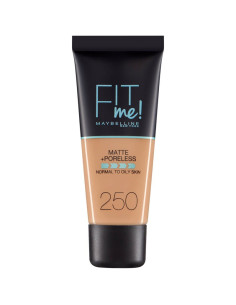 Fit me fond de teint matte 250 sun beige peau normales, mixtes et grasses 30ml -maybelline