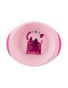 Chicco Ensemble Assiettes Plate Et Creuse Décorées Bébés 12+ Mois Rose