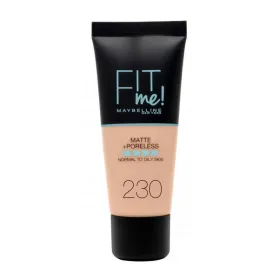 Fit me fond de teint matte 230 nat buff peau normales, mixtes et grasses 30ml -maybelline