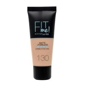 Fit me fond de teint matte 130 buff beige peau normales, mixtes et grasses 30ml -maybelline