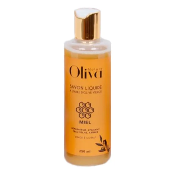 Savon Liquide à L'huile D'olive Vierge Miel 250ml -Oliva Nature