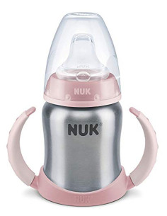 Learner cup stainless steel rose 125 ml- nuk