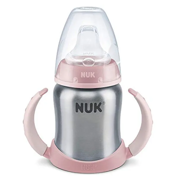 Learner cup stainless steel rose 125 ml- nuk