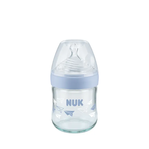 Biberons En Verre Nature Sense Bleu 1 Ml Nuk